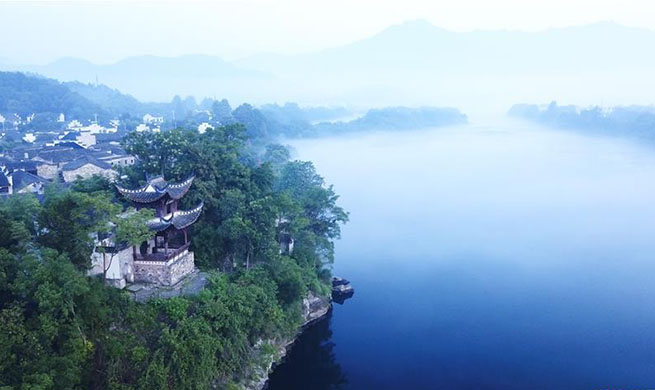 Scenery of Taohuatan scenic area in Jingxian County, E China's Anhui